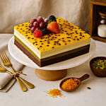 Dubai Chocolate Passionfruit Twist Cake 7 inches