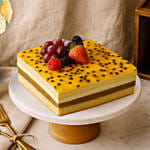 Dubai Passionfruit Chocolate Cake and Mix Roses Bundle