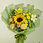Pandan Ondeh Ondeh Cake and Sunbeam Bouquet