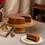 Red Roses Premium Chocolate Pistachio Cake Gift Combo