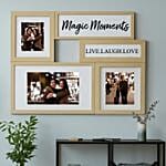 3 Photo Collage Wooden Frame