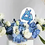 Baby Boy Celebration Flowers Box