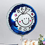 Its a Baby Boy Flowers Arrangment giftset