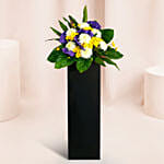 Reverence Condolence Mixed Flowers Black Stand
