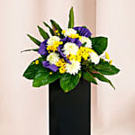 Reverence Condolence Mixed Flowers Black Stand
