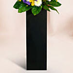Reverence Condolence Mixed Flowers Black Stand