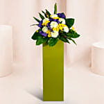Reverence Condolence Mixed Flowers Green Stand
