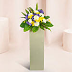 Reverence Condolence Mixed Flowers Grey Stand