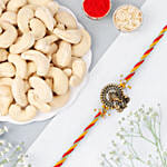 Luxe Ganesha Blessings Rakhi with Cashews
