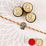 Luxe Ganesha Blessings Rakhi with Ferrero