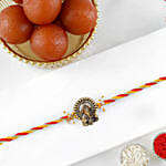 Luxe Ganesha Blessings Rakhi with Gulab Jamun