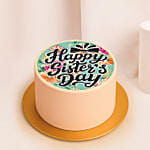 Happy Sisters Day Mono Cake