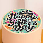 Happy Sisters Day Mono Cake