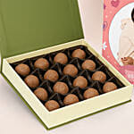 Personalised Chocolates Truffle Box for Sister