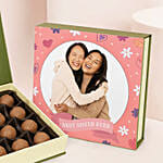 Personalised Chocolates Truffle Box for Sister