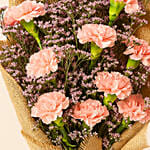 Lovely Pink Carnations Bouquet for mom