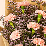Lovely Pink Carnations Bouquet for mom