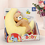 New Born Girl Flowers and Cozy Toy