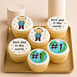 Officially The Best Dad Cup Cakes