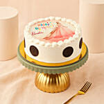 Barbie Birthday Cake Chocolate 8 Inches
