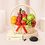 Fruitful Basket With Green Pearl Rakhi