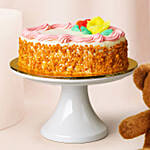 Butter Sponge Cake With Teddy Bear