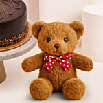 Chocolate Cake With Teddy Bear