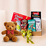 Choco Nuts Hamper With Teddy