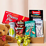 Choco Nuts Hamper With Teddy