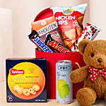 Choco Snack Hamper With Teddy