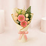 Dignified Mixed Flowers Hand Bouquet