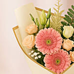 Dignified Mixed Flowers Hand Bouquet