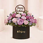 Birthday Flowers Box Arrangement