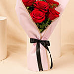6 Valentines Red Rose Bouquet
