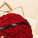99 Valentines Red Roses Bouquet