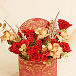Beauty of Red and Cappuccino Roses