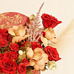 Beauty of Red and Cappuccino Roses