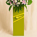 Heartfelt Condolence Mixed Flowers Green Stand