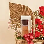 Burberry Touch Perfume and Red Roses Valentine’s Gift Basket