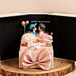 Couple Idol with Soap Flowers Box