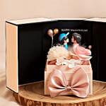 Couple Idol with Soap Flowers Box