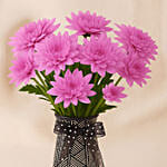 Mothers Day Chrysanthemum Flowers Vase