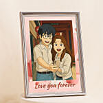 Personalised Ghibli Style Love You Forever Printed Frame