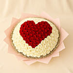 400 Heart Roses Arrangement