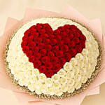 400 Heart Roses Arrangement