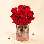 Valentine's Roses Elegance Vase