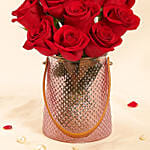 Valentine's Roses Elegance Vase