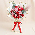 Pink and Red Roses Beauty Bouquet