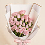 Purple and Pink Spray Rose Bunch