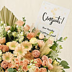 Blissful Mixed Flowers Golden Stand